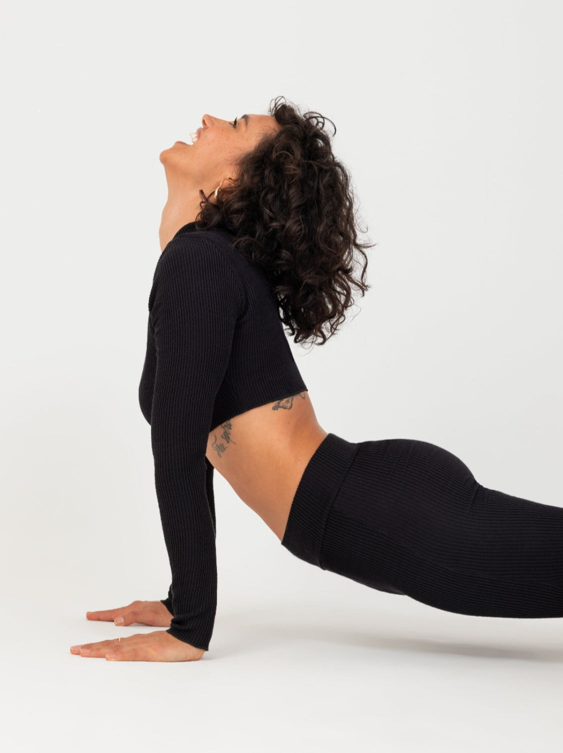 Brazilian made Micro Crop top with crimped fabric