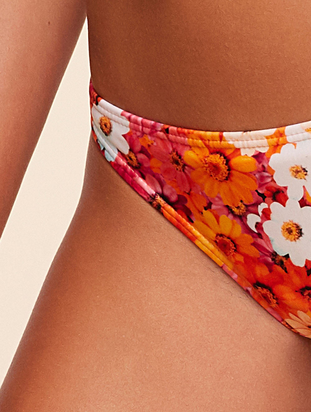 Trend Ripple Swimwear - Agua Doce Praia High Rise Bikini Bottom Flower
