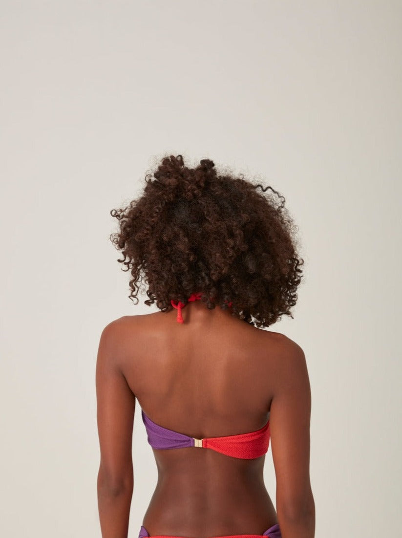 Trend Ripple Bathers - Bandeau Bikini Top Bel Colour Block