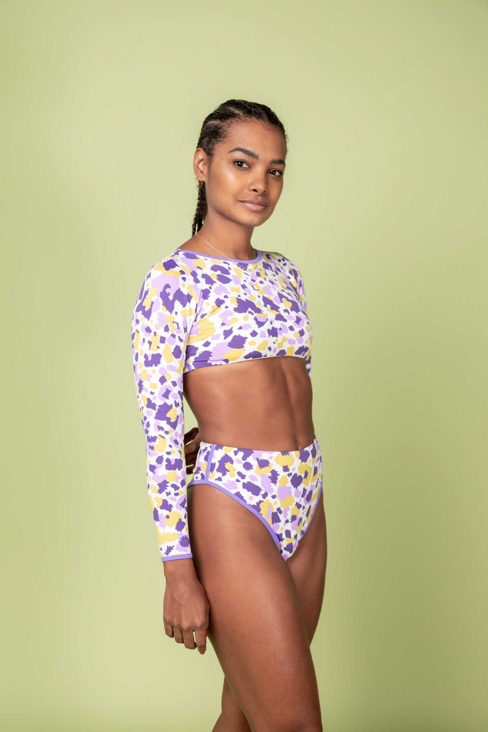 Trend Ripple and Tessalt Suit Brazil_micro Surf crop Top for women