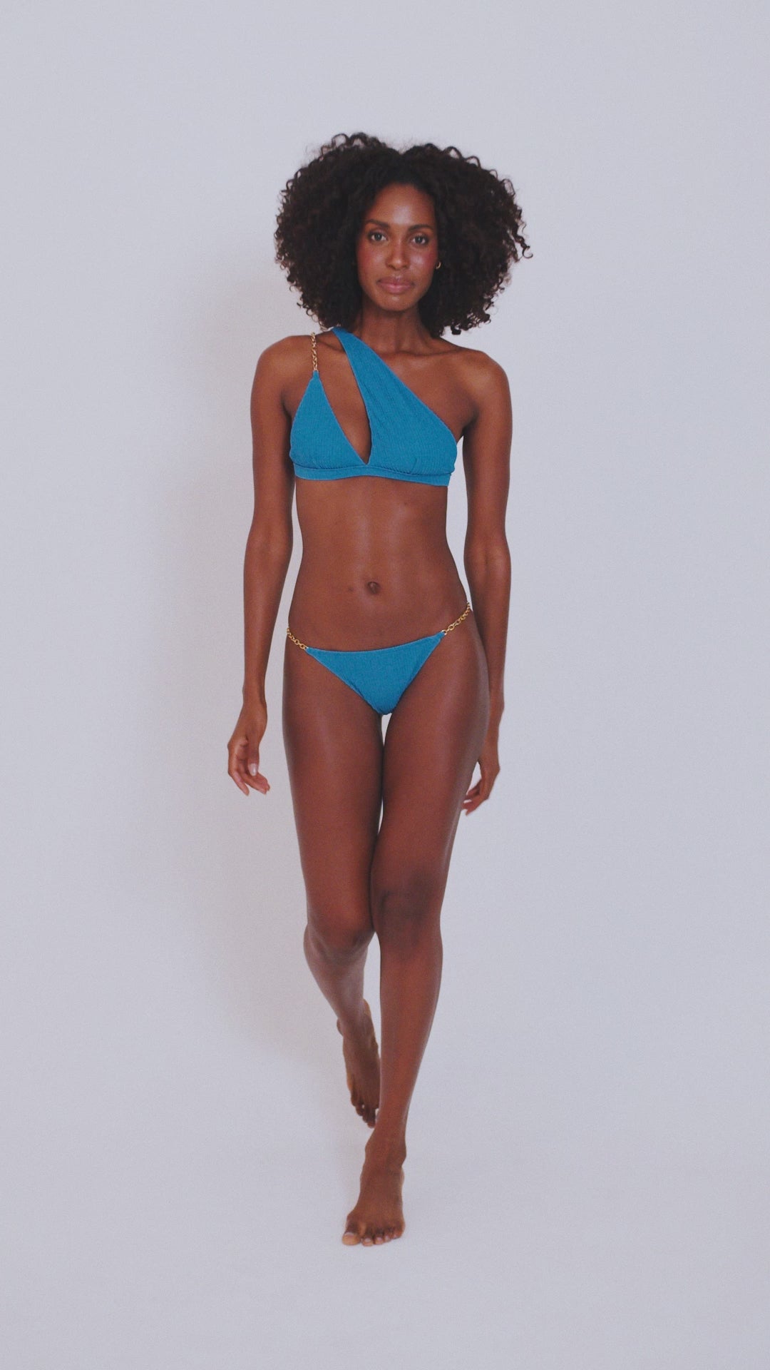 Trend Ripple_Hype Swimwear Royal blue chain bikini bottom 