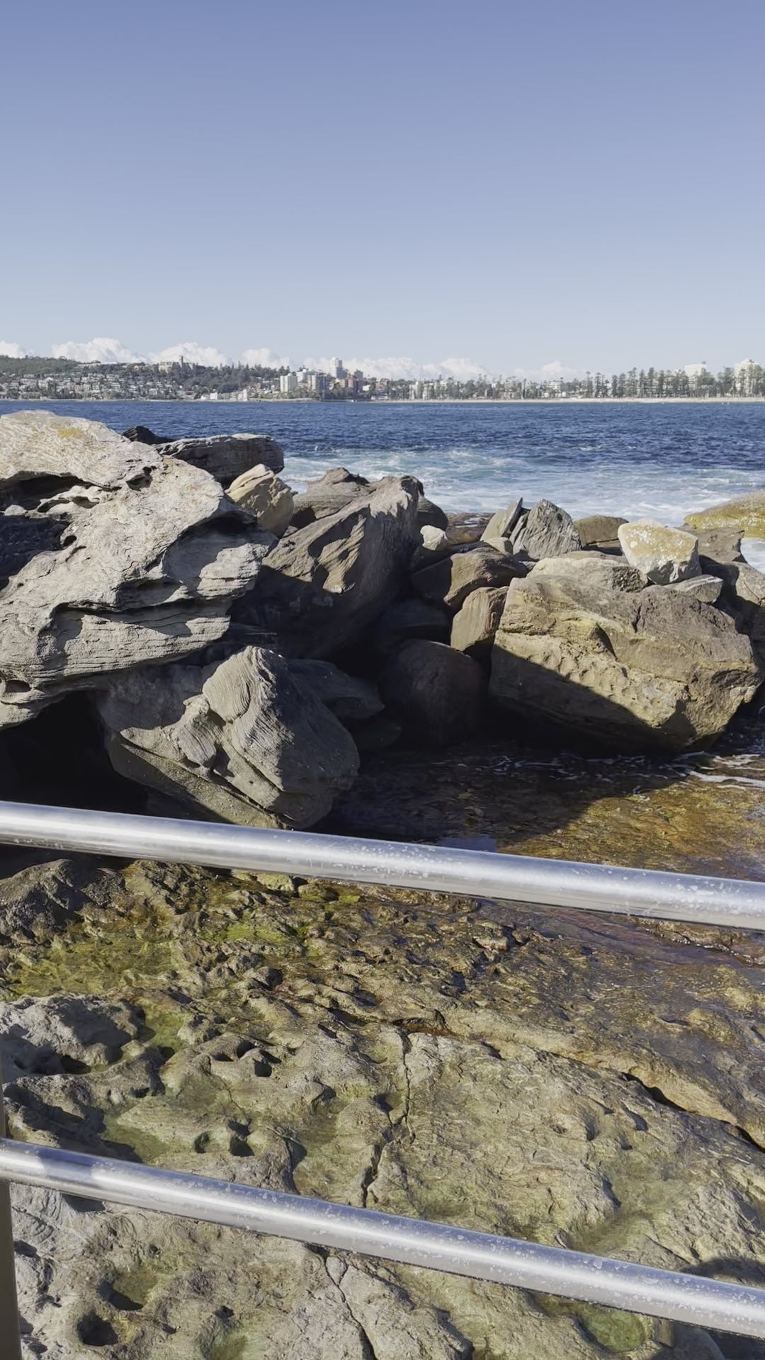 Trend Ripple _Kayles Renee Swmwear_ woman at freshwater rockpool wearing white crop top