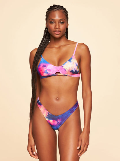 Trend Ripple Beachwear - High Rise Bikini Bottom Tie-Dye Mare