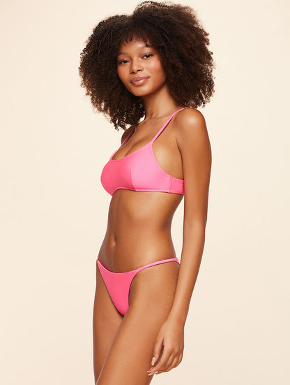 Trend Ripple swimwear- Agua Doce Praia Bralette Bikini Top Basic Pink