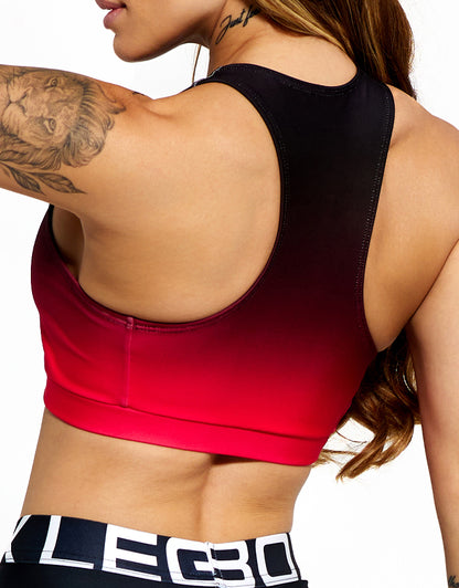 Trend Ripple Legbox active wear- Sports Bra Top Pink