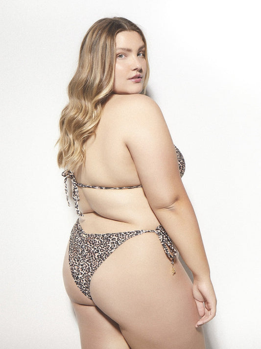 TREND RIPPLE - Hype swimwear Bikini Top Belinda Electric Leopard Curves