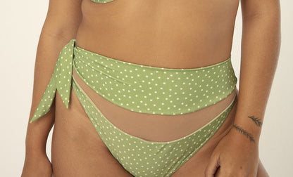 TREND RIPPLE - Hype swimwear High Waisted Bikini Bottom Agatha Petit Stars Curves